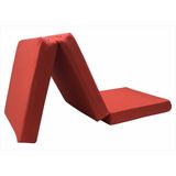 Remege Deprem Yatağı - Üçe Katlanır Koltuk Yatak - Çadır Içi Katlanır Yatak - Kamp Yatağı 60X180X9,5 cm - Bordo