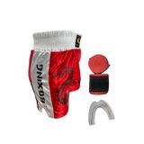 REMEGE Kickboks Şortu Silikon Dişlik ve 3,5 Metre Bandaj Kick Boks Üçlü Set