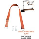 Remege Reformer Emniyet Kemeri, Pilates Reformer Emniyet Kayışı, Cadillac Reformer Emniyet Kemeri, Reformer Emniyet Halatı - Turuncu