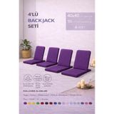 Remege Spor Malzemeleri 4 Adet Duck Kumaş Meditasyon Sandalyesi Backjack Destekli Yer Minderi