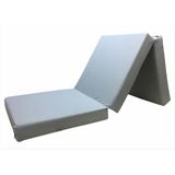 Remege Üçe Katlanır Tek Kişilik Yatak Kamp Yatağı Deprem Yatağı Çok Amaçlı Yatak - 60 x 170 cm - Beyaz