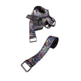 REMEGE Yoga Kemeri - Desenli Metal Bağlantılı 200 Cm Yoga Kemeri - Yoga Kayışı