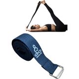 Remege Yoga Kemeri - Yoga Kayışı - Yoga Germe Kayışı - Yoga Baskılı Yoga Kemeri 180 cm Çift Halkalı - Lacivert