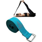 Remege Yoga Kemeri - Yoga Kayışı - Yoga Germe Kayışı - Yoga Baskılı Yoga Kemeri 180 cm Çift Halkalı - Turkuaz