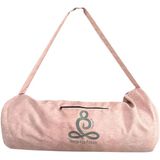 Remege Yoga Products Duck Kumaş Mat Taşıma Çantası, 70 Cm X 22 Cm, Silindir Yoga Ve Fitness Çantası (Gül Kurusu)
