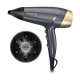 Remington D5805 Sapphire Luxe 2200W Saç Kurutma Makinesi 3 Kademe Isı Ayarı ve 2 Kademe Hız - Lacivert - Altın