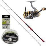 Remixon Prestige Red 210 cm 4-32 gr Karbon Kamış - Focus BG2000S 5+1 Bb Makina- Lrf - Spin Olta Seti