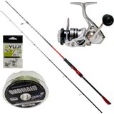 Remixon Prestige Red 210 cm 4-32 gr Karbon Kamış - Metalim 2000S 5+1 Bb Makina- Lrf - Spin Olta Seti