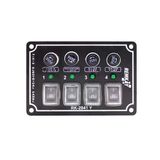 Remkay 12V 6'lı İzoleli Yatay Switch Panel