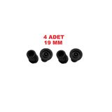 Remmed 4 Adet 19 Mm Siyah Kaymayan Asa Baston Kanedyen Lastiği Papuç