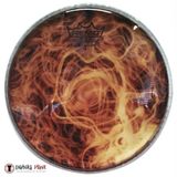 REMO DA-4390-SD-SC016 Darbuka Derisi Dx Serisi Skyndeep ClearTone 9inc 38inc Collar Crimped Hoop Yellow Mist Desenli