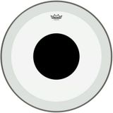 Remo P3-1324-10 Powerstroke P3 Şeffaf Top Black Dot 24" Bas Davul Derisi