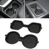 REMOCH 3D bardak tutucu ekler uygun Toyota RAV4 aksesuarları 2019 2020 2021 2022 2023 orta konsol astar bardak altlığı iç silikon bardak paspaslar ped (2 adet set, siyah trim)