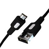 REMORAX Coral Micro USB Hızlı Şarj Kablosu (Siyah + Beyaz/Siyah Uç) (120 CM)