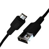 REMORAX Coral Micro USB Hızlı Şarj Kablosu (Siyah + Siyah Uç) (120 CM)