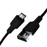 REMORAX Coral Micro USB Hızlı Şarj Kablosu (Siyah + Siyah Uç) (150 CM)
