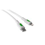 REMORAX Coral Type C-Lightning PD Hızlı Şarj Kablosu (Beyaz + Yeşil/Beyaz Uç) (150 CM)