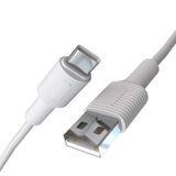 REMORAX Coral USB A-C Hızlı Şarj Kablosu (Beyaz + Beyaz Uç) (150 CM)