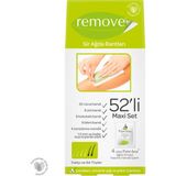 Remove Ağda Bantları İnatçı ve Sık Tüyler İçin 52'li Maxi Set 20 Vücut 8 Yüz 8 Koltuk Altı