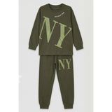 Remsa Erkek Çocuk Garson Boy Pamuk Penye Pijama Takımı 4224 HAKI02 - Haki Yeşili - 6 - 7 Yaş