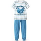 Remsa Erkek Çocuk Pamuk Penye Pijama Takımı 4277 MAVI01 - Mavi - Açık Mavi - 10 - 11 Yaş