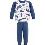 Remsa Erkek Çocuk Pamuklu Desenli Pijama Takımı 6068-16 Indigo - 4 - 5 Yaş