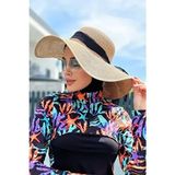 Remsa Mayo Hasır Şapka Kurdele Detaylı Camel Renkli Polyester Malzeme ile Şıklık Sunar - Standart - Kahverengi