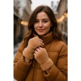 Remsa Mayo Kadın Kesik Peluş Eldiven Eld-33 Vizon