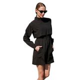 Remsa Mayo Kadın Tulum Spor Paraşüt Yarı Kapalı Tesettür Yüzücü Mayosu R100, Siyah, 4XL Beden R100