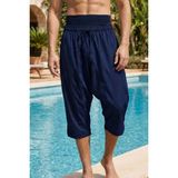 Remsa Mayo Şalvar Erkek Kapri Mayo Deniz Havuz Şortu RKS-012 Lacivert - 2XL
