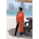 Remsa Mayo Tesettür Mayo Üzerine Tek Kaftan Kimono Pareo Rp007 Melis