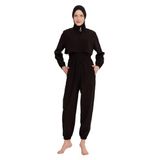 Remsa Tulum Spor Paraşüt Tam Kapalı Tesettür Yüzücü Mayo R101 Siyah (Siyah, XXL)