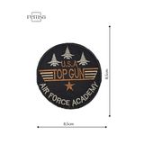 REMSATİC Ütü İle Yapışan Arma - Yama - Patch - Top Gun Modeli (8,5cm x 8,5cm)