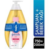 Remstdrk Johnson's Baby Gold Şampuan 750 ml + Bebek Yağı 200 ml - Organik