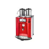 Remta 2 Demlikli Premium Jumbo Çay Makinesi Şamandıralı-Kırmızı Siyah Inox-23 Lt-Demlik Dahildir