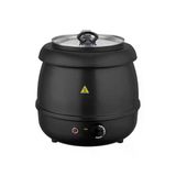 Remta Cb10 9Lt Elegance Siyah Yuvarlak Çelik Çorba Isıtıcısı , Çorba Kazanı Pot Benmari