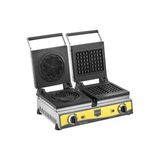 Remta Çiftli Kare+Çiçek Waffle Makinesi(16 CM)-W20