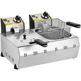 Remta R93 2200 W 5+5 lt Isı Ayarlı Fritöz Çelik