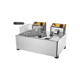 Remta R93 5+5 Lt. Büfe Tipi Sanayi Tipi Elektrikli Çift Hazneli Kapaklı Fritöz