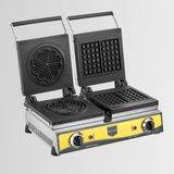 Remta W20 Sanayi Tipi Döküm Çiftli Kare + Çiçek Model (16 Çap) Waffle Makinası Elektrikli - Çok Renkli