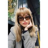 Ren Eyewear Carol Cat Eye Vintage Tasarım Güneş Gözlüğü Retro / Reneyewear - Alaca Kahverengi