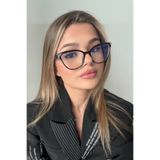 REN EYEWEAR Harmony Vision Siyah Cat Eye Formlu Mavi Işık Korumalı Kadın Gözlük Popüler Şeffaf Ekran Gözlüğü