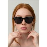 REN EYEWEAR Jones Siyah Güneş Gözlüğü Hafif Dikdörtgen Klasik Metal /ren Eyewear