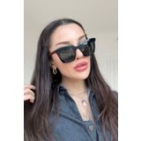 REN EYEWEAR KÖŞELİ SİYAH GÜNEŞ GÖZLÜĞÜ 2025 KADIN MODERN YENİ SEZON REN EYEWEAR SELİNA