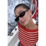 REN EYEWEAR Loren Slim Tasarım Ince Siyah Güneş Gözlüğü Popüler