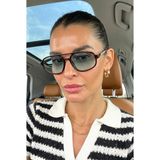 Ren Eyewear Margot Kadın Güneş Gözlüğü Kahverengi Çerçeve Degrade UV400 Modern Şık Tasarım - Turkuaz