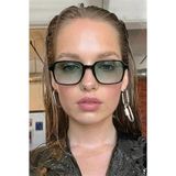 Ren Eyewear Monas Minimal Kare Güneş Gözlüğü Küçük Yüzlere UV400 Koruma Hafif Çerçeve - Açık Yeşil