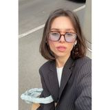 Ren Eyewear ORIJİNAL DARCY MAVİ CAM LEOPAR ÇERÇEVE TASARIM UNİSEX GÜNEŞ GÖZLÜĞÜ - Mavi