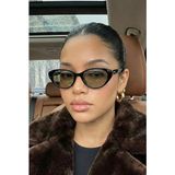 Ren Eyewear Porfo Pre Kadın Siyah Çerçeve Soft Camlı Cat Eye Güneş Gözlüğü | UV400 Koruma - Nude