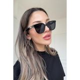 Ren Eyewear Reyne Noire UV400 Korumalı, Hafif ve Şık Tasarımlı Geniş Çerçeveli Kadın Güneş Gözlüğü Yeni Sezon - Siyah